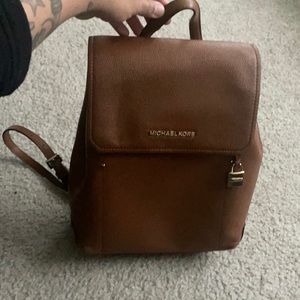 Michael Kors brown backpack